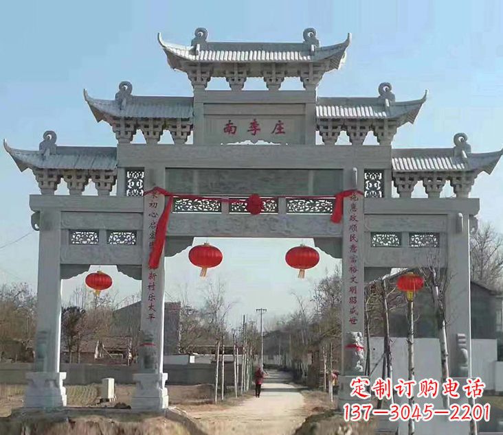 龙岩祠堂石牌坊雕塑艺术精粹