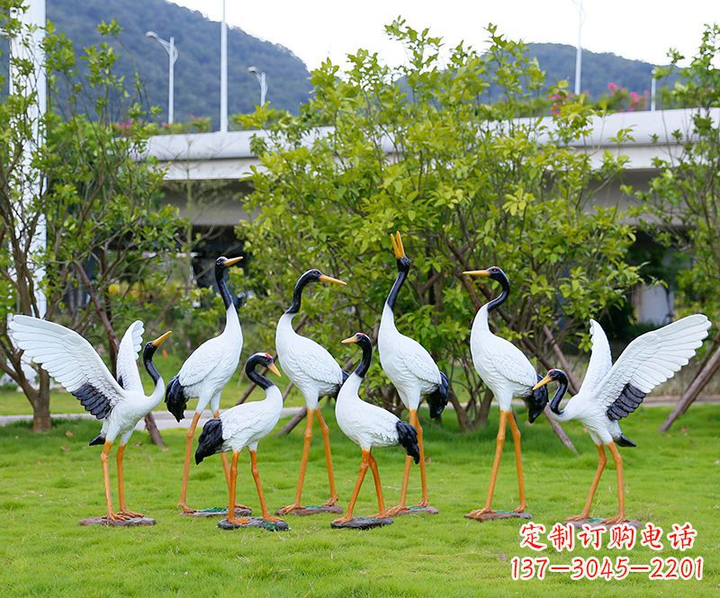 龙岩仙鹤雕塑传承中国文化精髓