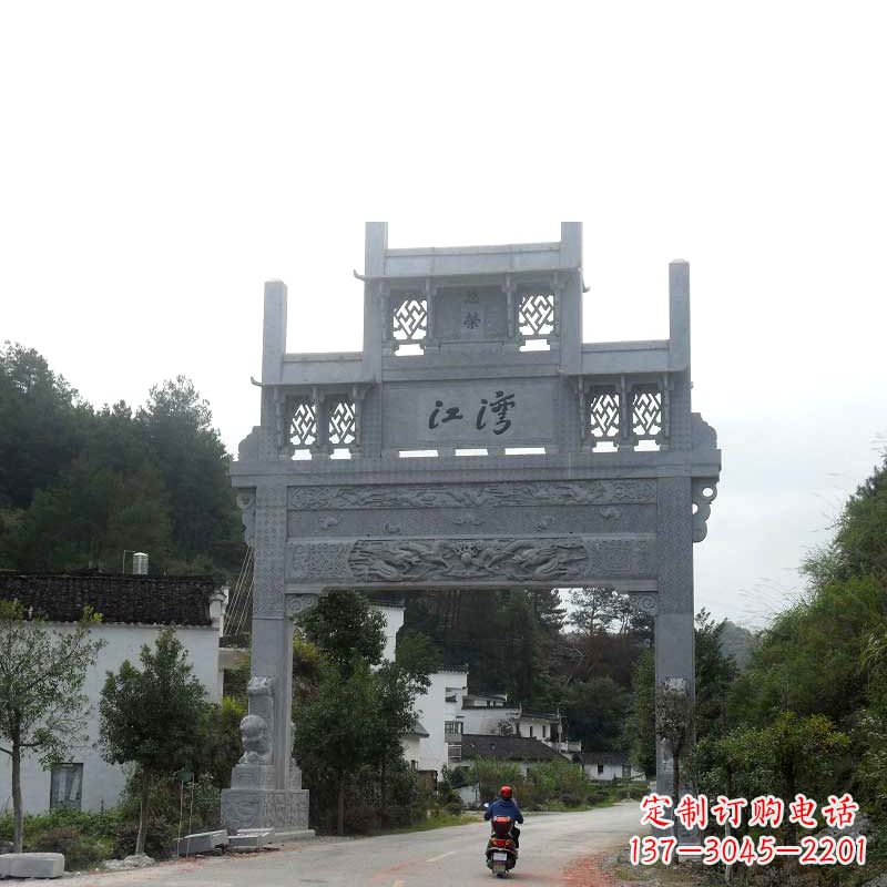 龙岩精美石牌坊雕塑——传承中国古典文化
