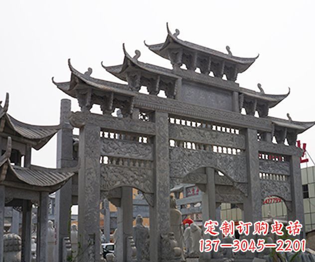 龙岩牌坊石雕传承传统文化的艺术精品