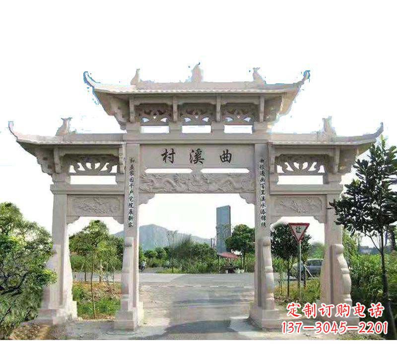 龙岩精美牌坊雕塑——村庄的艺术瑰宝