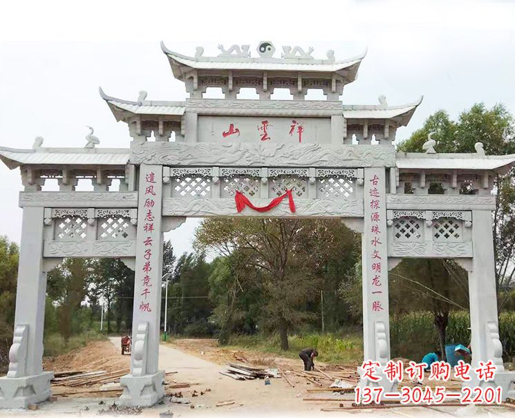 龙岩大理石牌坊雕塑