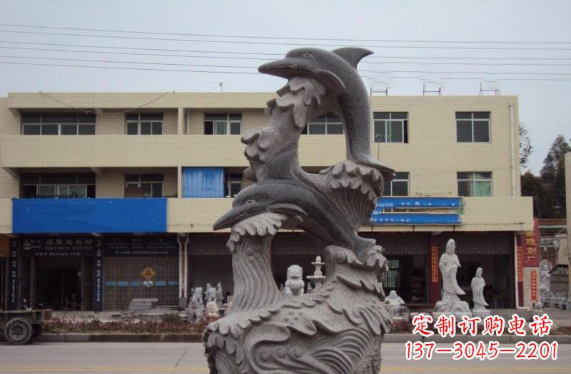 龙岩大理石海豚雕塑