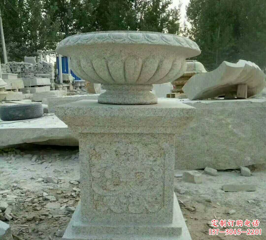 龙岩大理石花盆雕塑