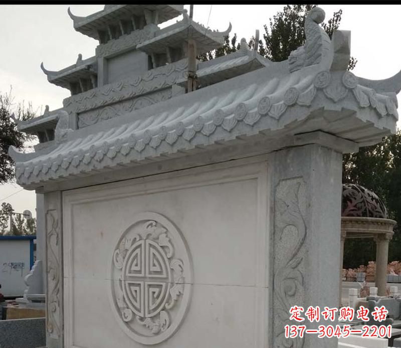 龙岩精美大理石影壁雕塑