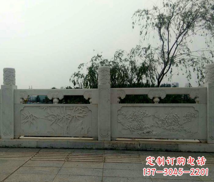 龙岩精美大理石栏板石雕