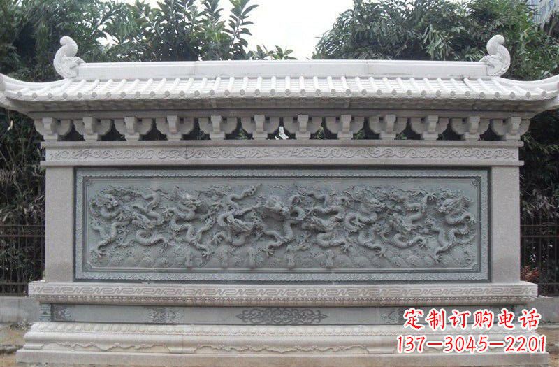 龙岩大理石九龙壁雕塑
