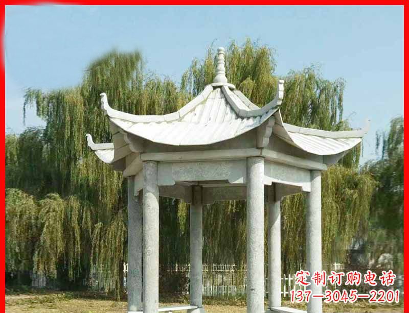 龙岩精美大理石凉亭雕塑