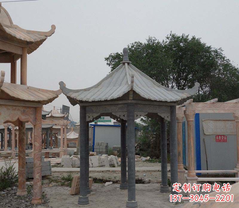 龙岩大理石凉亭精美石雕