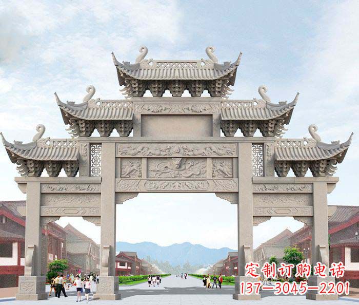 龙岩大理石牌坊石雕艺术品