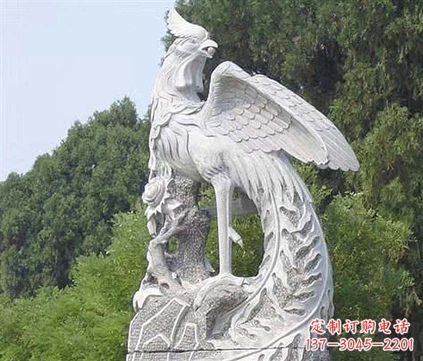 龙岩大理石凤凰雕塑
