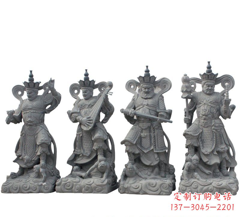 龙岩四大天王大理石雕塑