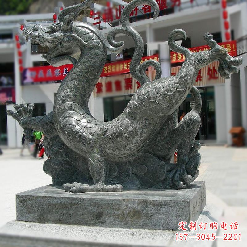 龙岩传统的象征——大理石青龙雕塑