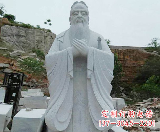 龙岩高雅大理石孔子雕塑