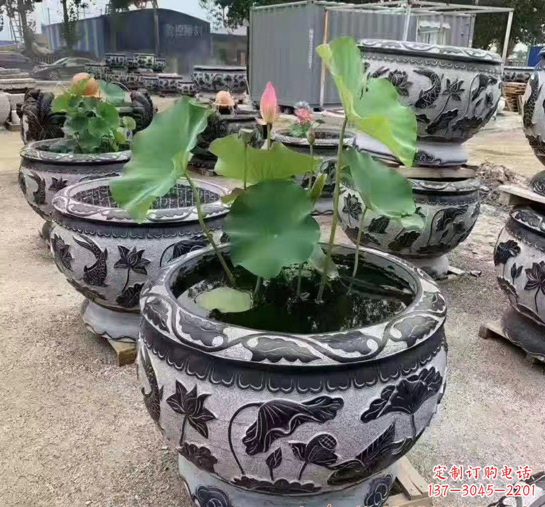 龙岩大理石鱼缸雕塑