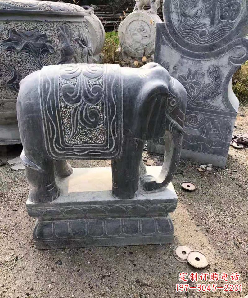 龙岩大理石大象雕塑