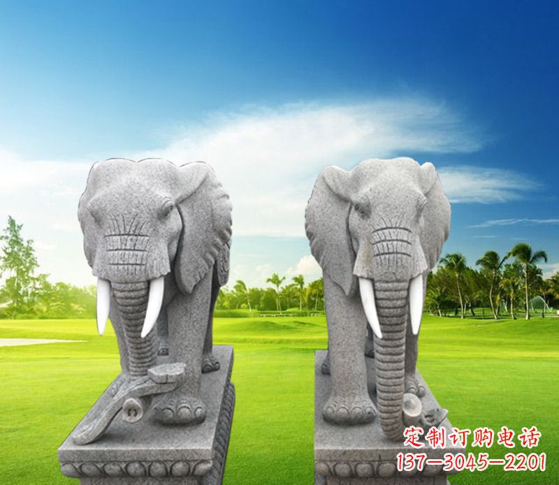 龙岩精美大象雕塑,招财进宝