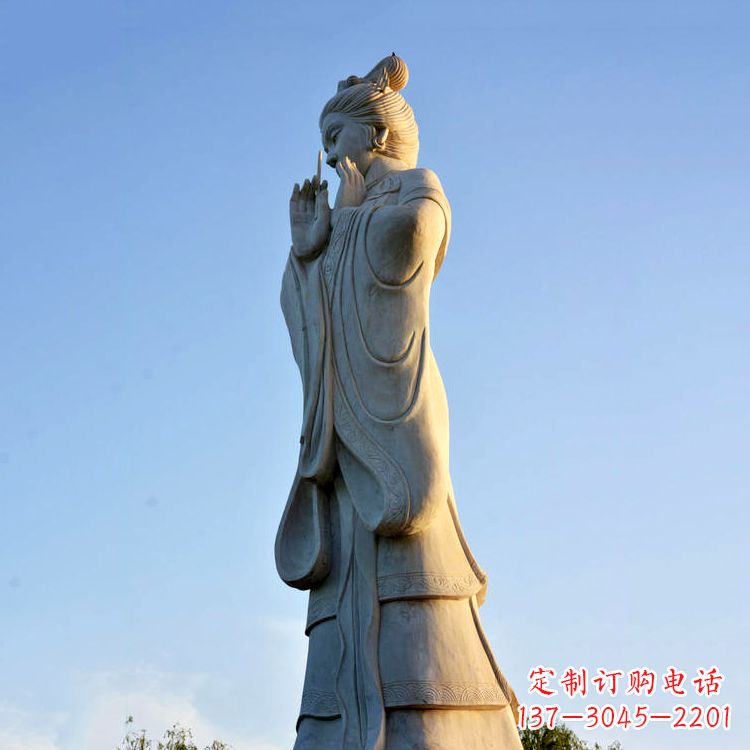 龙岩大型貂蝉雕塑-景区景点古代美女著名历史人物雕像