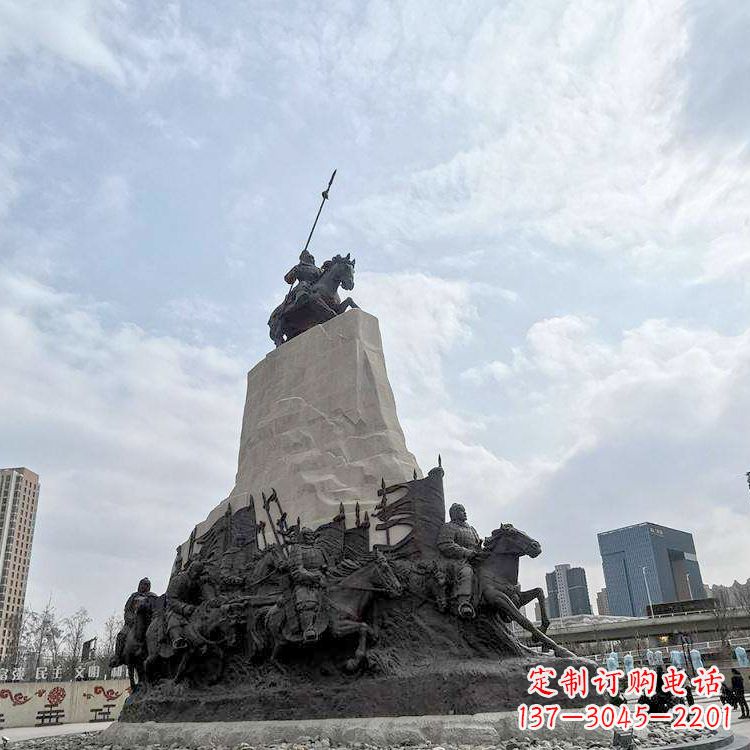 龙岩精美西汉名将石雕像——荣耀霍去病
