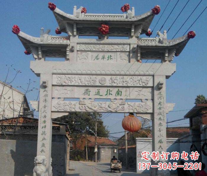 龙岩优质大理石牌坊雕塑