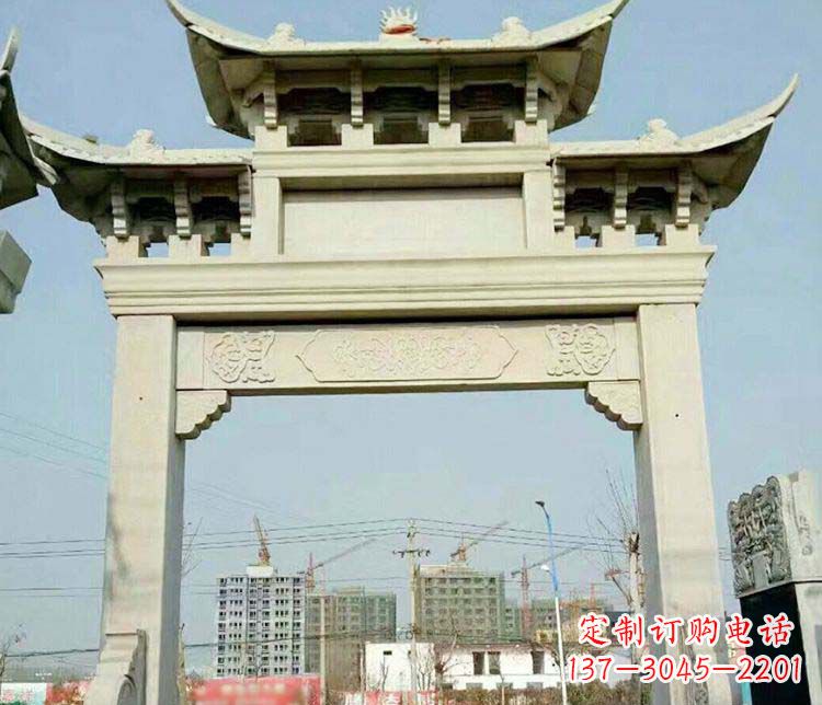 龙岩精美牌坊石雕