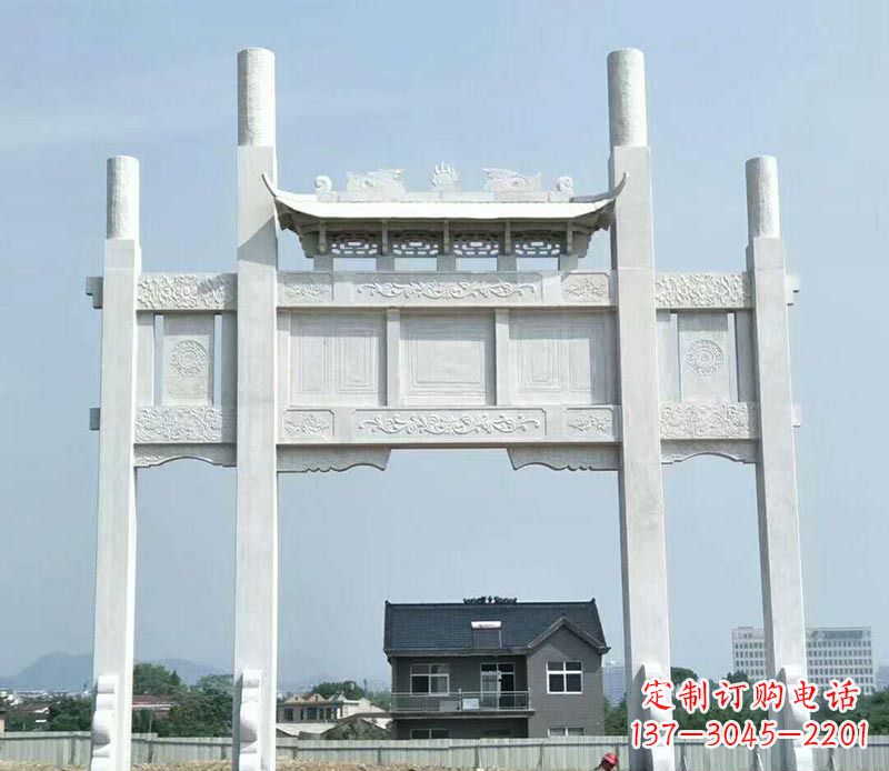龙岩精美牌坊雕塑