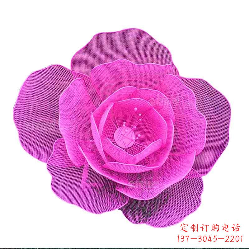 龙岩定制不锈钢镂空花朵雕塑定做铁艺玫瑰花金属雕像订景观园林摆件_31