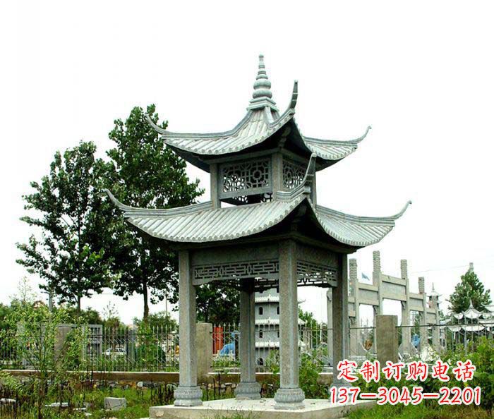 龙岩仿古双层石雕凉亭