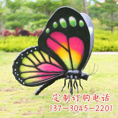 龙岩仿真蝴蝶_品红色款405x78x110