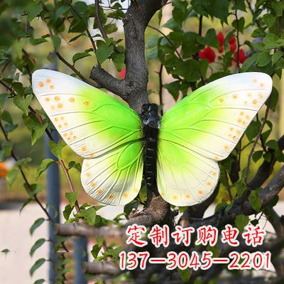龙岩浅绿色蝴蝶雕塑