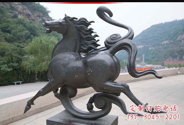 龙岩公园奔马铜雕 (2)