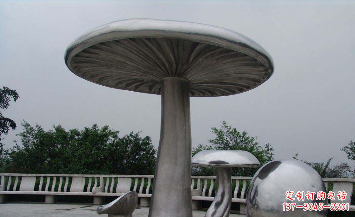 龙岩特色不锈钢凉亭雕塑