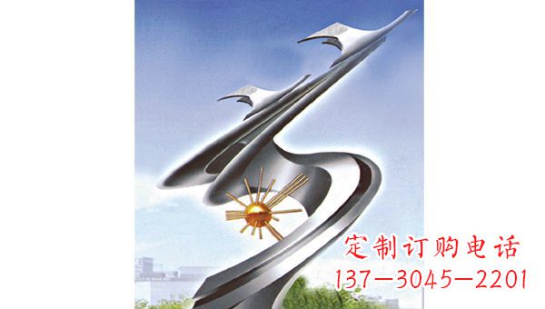 龙岩展翅飞翔伊甸园不锈钢翅膀雕塑