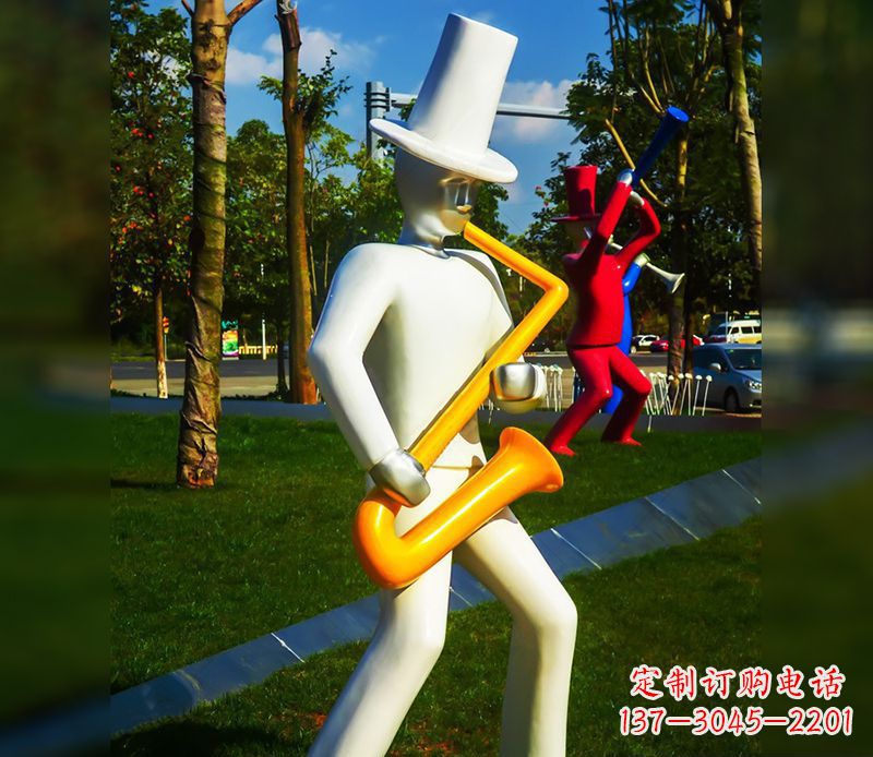龙岩精美的萨克斯不锈钢雕塑