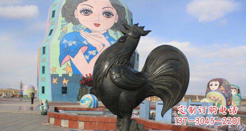 龙岩艺术精美的公鸡雕塑