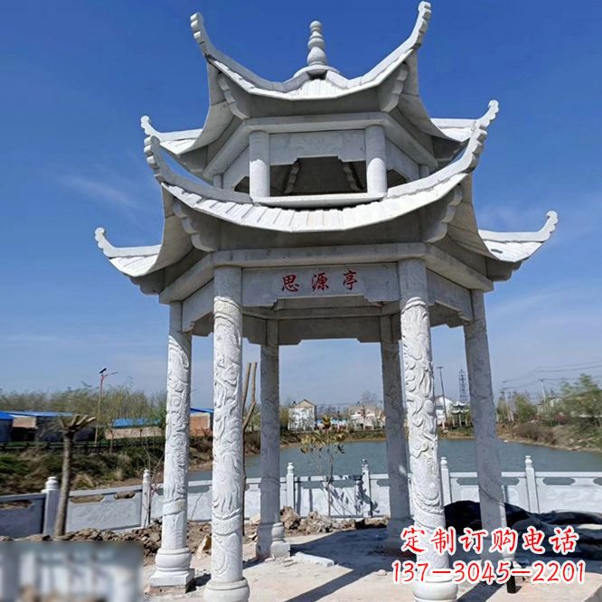 龙岩公园大理石凉亭