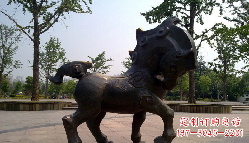龙岩中领雕塑灵动小马铜雕
