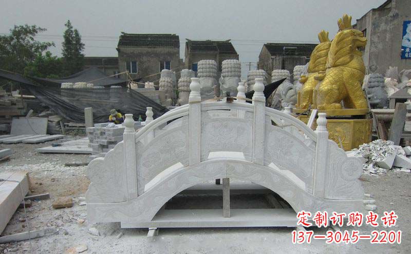 龙岩精美的大理石拱桥雕塑