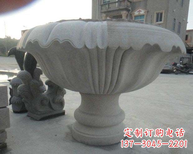 龙岩高端大理石花盆雕塑
