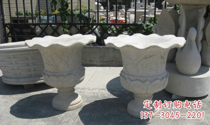 龙岩大理石花盆雕塑