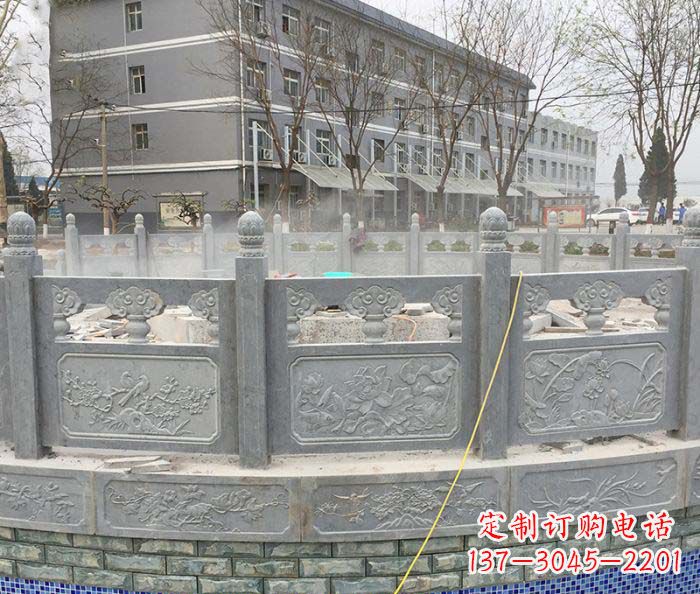 龙岩公园景观大理石栏板雕塑