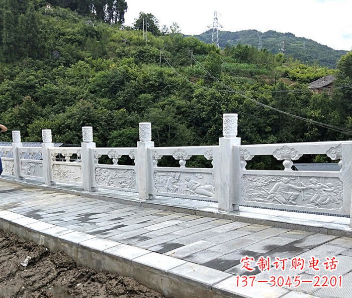 龙岩专为公园景观定制的大理石栏板石雕