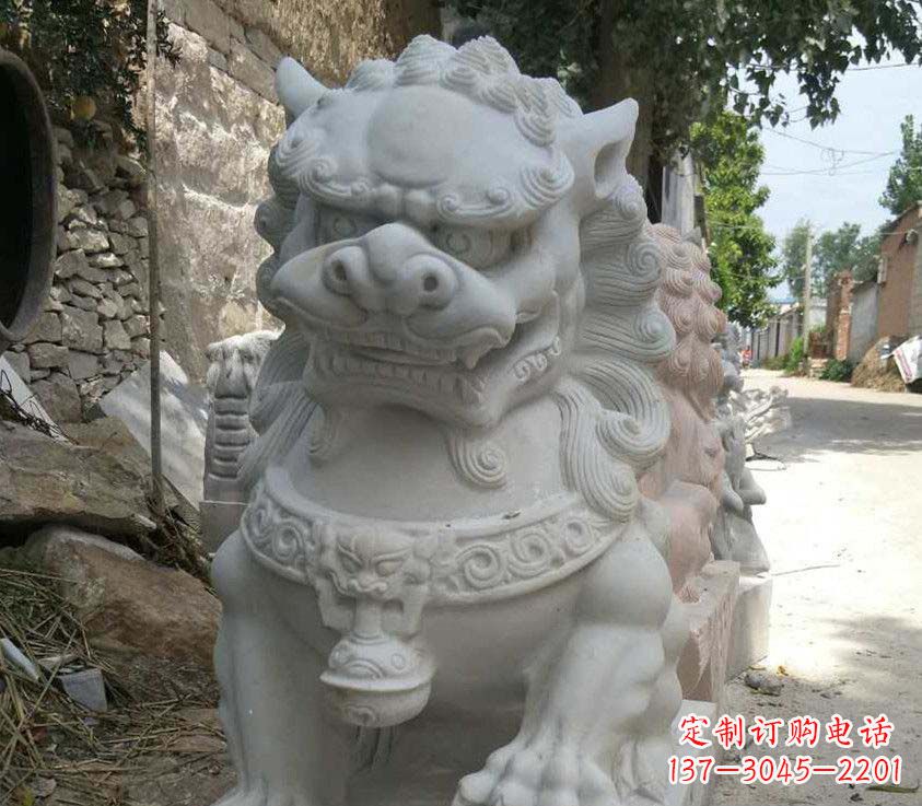 龙岩中领雕塑母子狮子石雕