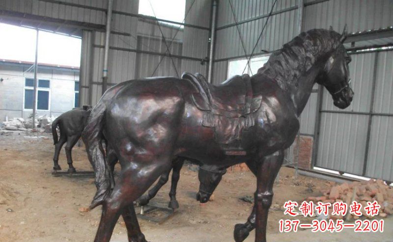 龙岩公园铜马动物铜雕
