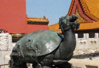 龙岩精美铜雕龙龟，给你公园独特色彩