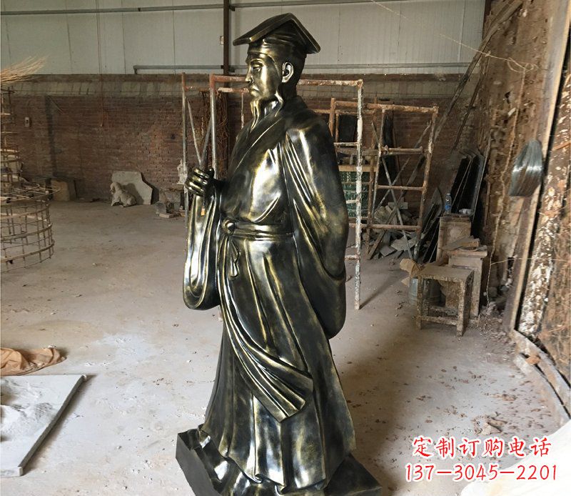 龙岩千古经典——代表古代艺术审美的王羲之雕塑