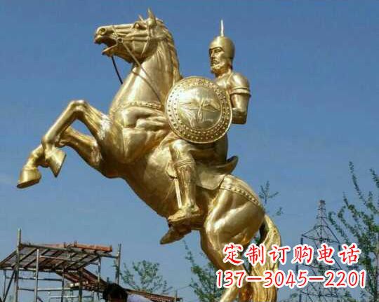 龙岩古罗马战士骑马铜雕——让你呈现最传统的骑士风采