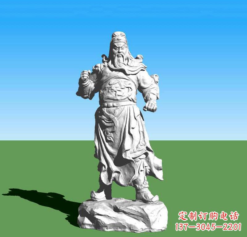 龙岩关云长关羽雕塑,让关羽永驻古代