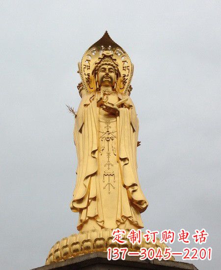 龙岩观音铜雕塑-传承千年古风