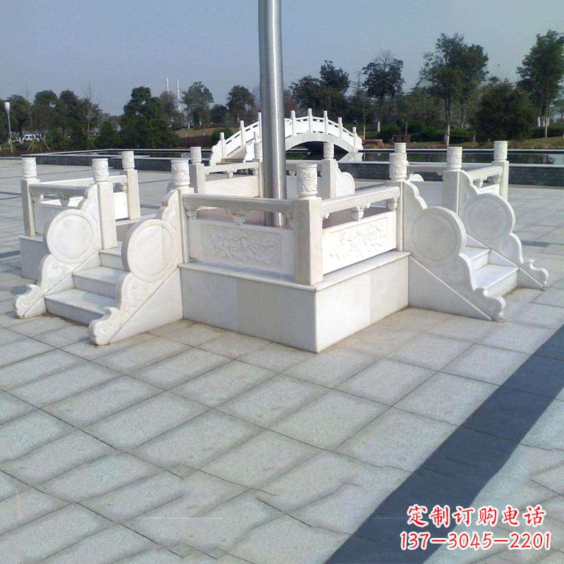 龙岩汉白玉城市广场升旗台